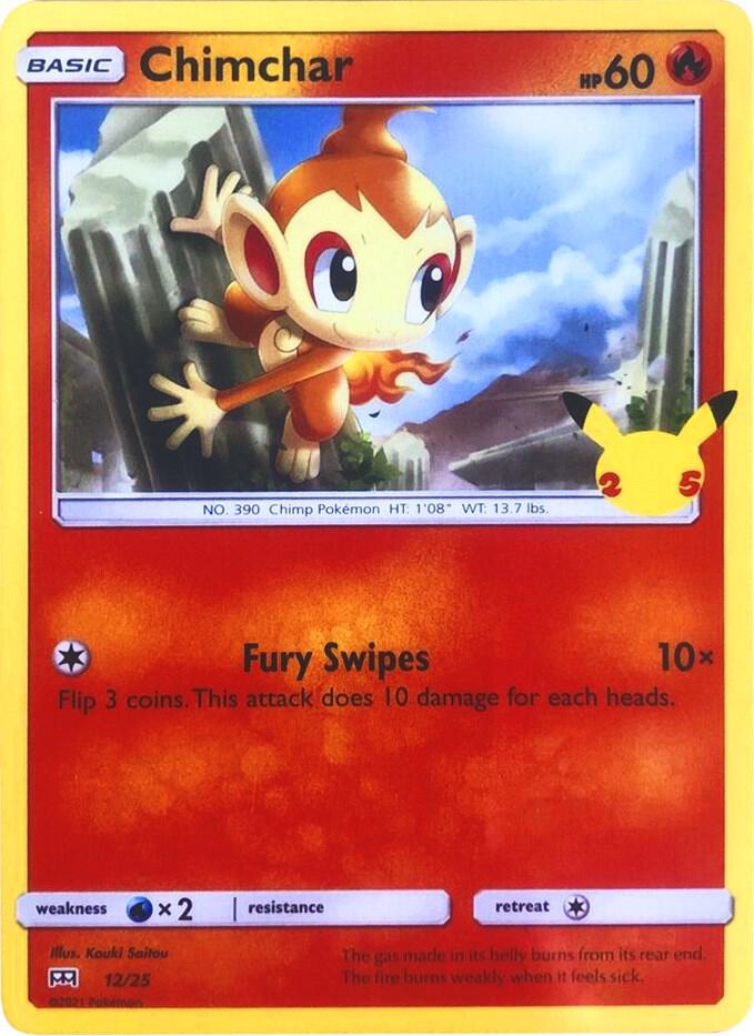 Chimchar 012/025 (McDonald's 25th Anniversary Promos)  - Holofoil | Good Games Adelaide SA