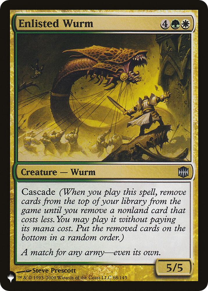 Enlisted Wurm 68/145 (The List Reprints)  | Good Games Adelaide SA