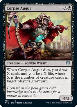 Corpse Augur 109 (Commander: Innistrad: Midnight Hunt)  | Good Games Adelaide SA
