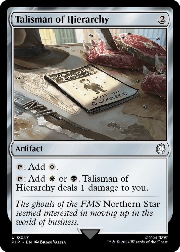 Talisman of Hierarchy 247 (Universes Beyond: Fallout)  - Foil | Good Games Adelaide SA