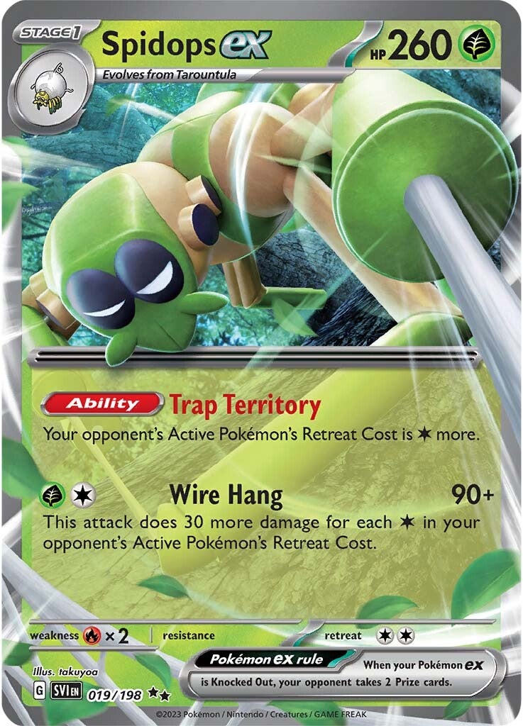 Spidops ex (019/198) [Scarlet & Violet: Base Set] | Good Games Adelaide SA
