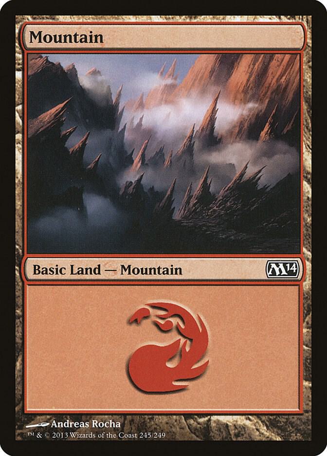 Mountain 245 (Magic 2014 (M14))  - Foil | Good Games Adelaide SA
