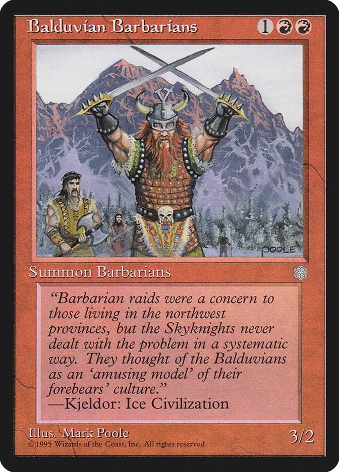 Balduvian Barbarians  (Ice Age)  | Good Games Adelaide SA
