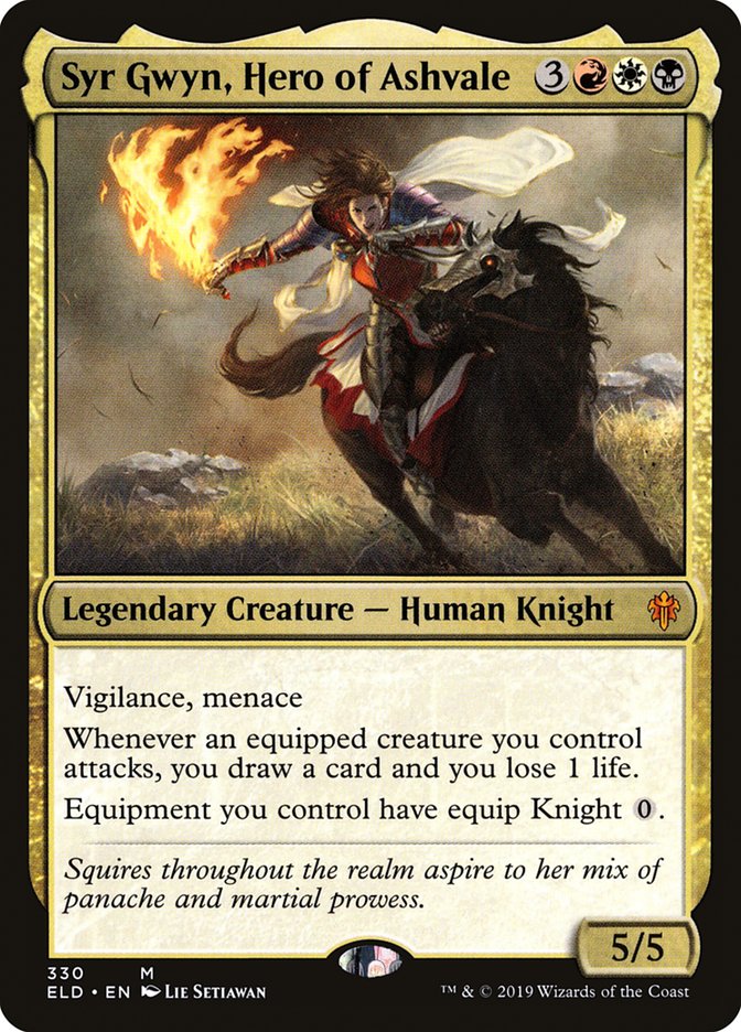 Syr Gwyn, Hero of Ashvale 330 (Throne of Eldraine)  - Foil | Good Games Adelaide SA