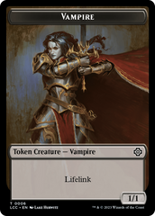 Vampire (0006) // Vampire Demon Double-Sided Token [The Lost Caverns of Ixalan Commander Tokens] | Good Games Adelaide SA