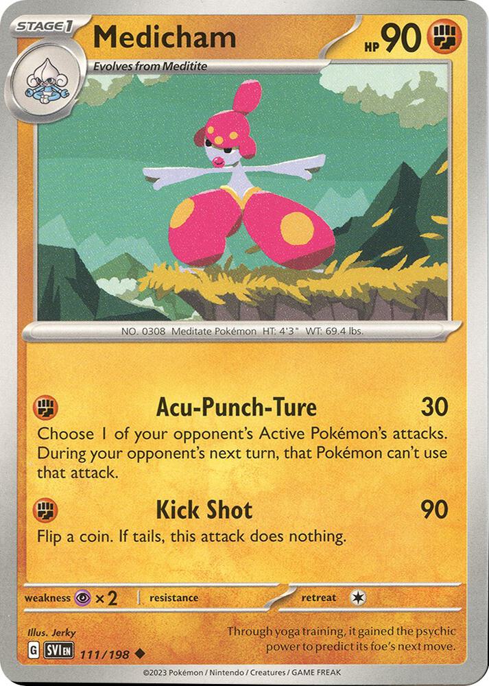 Medicham 111/198 (SV01: Scarlet & Violet Base Set)  | Good Games Adelaide SA