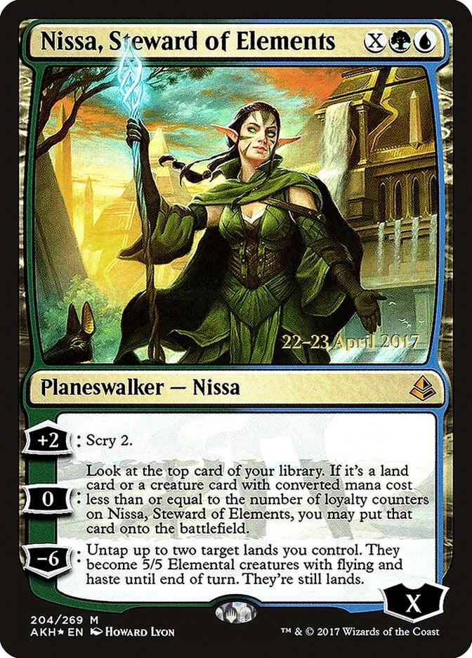 Nissa Steward of Elements 204 (Prerelease Cards)  - Foil | Good Games Adelaide SA