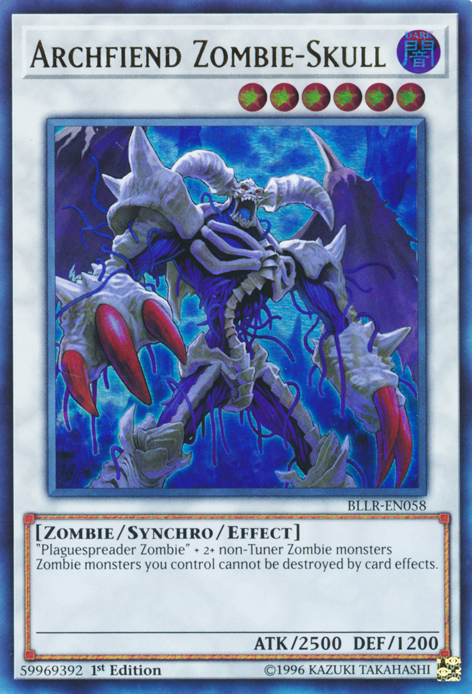 Archfiend Zombie-Skull [BLLR-EN058] Ultra Rare | Good Games Adelaide SA