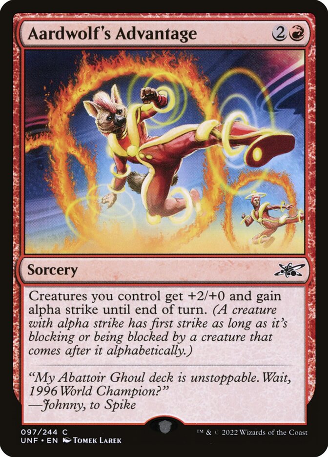 Aardwolf's Advantage 97 (Unfinity)  - Foil | Good Games Adelaide SA