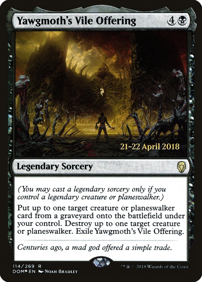 Yawgmoth's Vile Offering [Dominaria Promos] | Good Games Adelaide SA