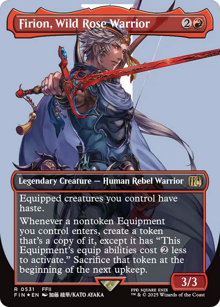 Firion, Wild Rose Warrior (Borderless) (Surge Foil) [FINAL FANTASY] | Good Games Adelaide SA