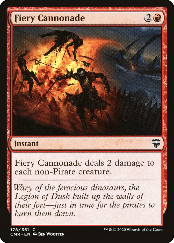 Fiery Cannonade 178 (Commander Legends)  - Foil | Good Games Adelaide SA