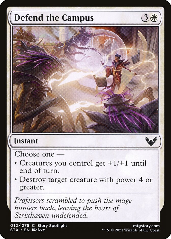 Defend the Campus 12 (Strixhaven: School of Mages)  - Foil | Good Games Adelaide SA