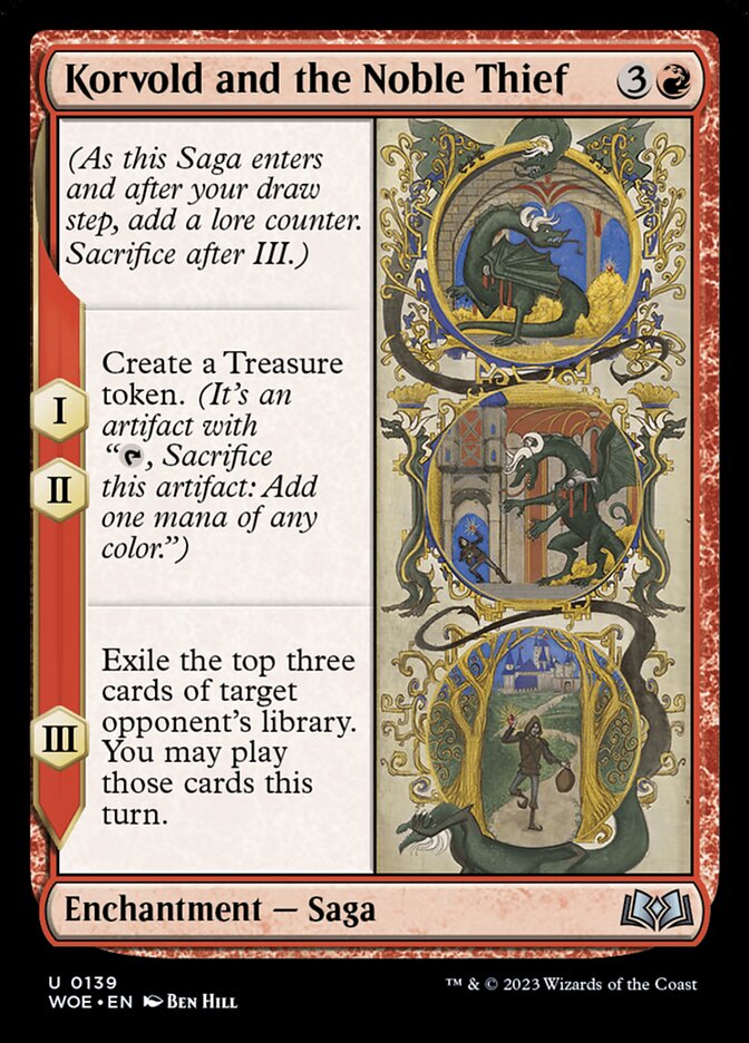 Korvold and the Noble Thief 139 (Wilds of Eldraine)  - Foil | Good Games Adelaide SA