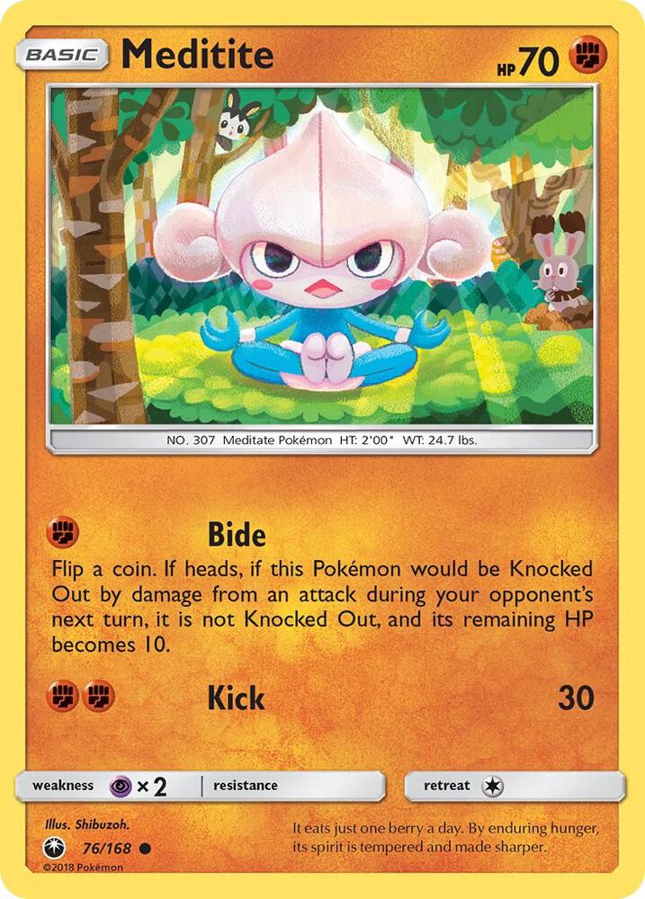 Meditite 76/168 (SM - Celestial Storm)  | Good Games Adelaide SA