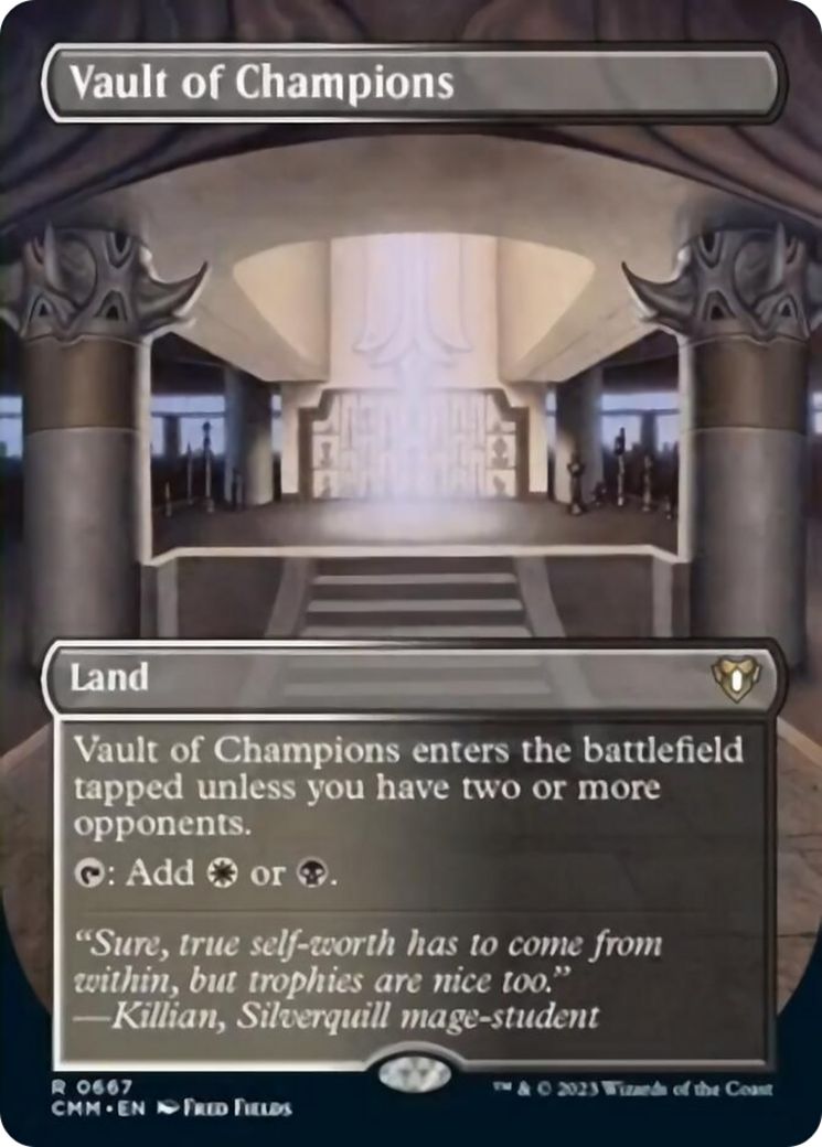 Vault of Champions (Borderless Alternate Art) [Commander Masters] | Good Games Adelaide SA