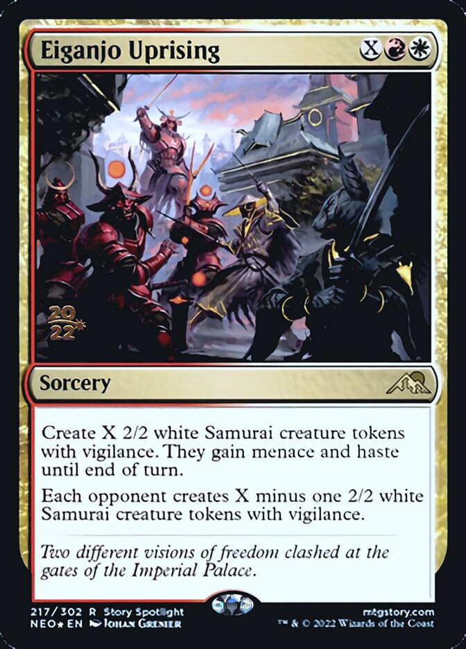 Eiganjo Uprising [Kamigawa: Neon Dynasty Prerelease Promos] | Good Games Adelaide SA