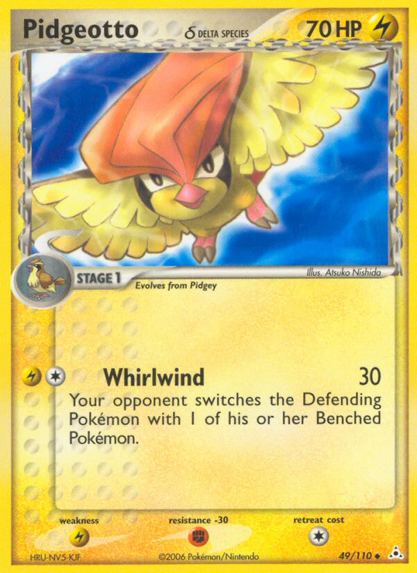 Pidgeotto (49/110) (Delta Species) [EX: Holon Phantoms] | Good Games Adelaide SA