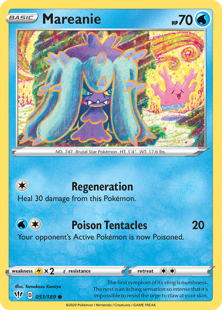 Mareanie (051/189) [Sword & Shield: Darkness Ablaze] | Good Games Adelaide SA
