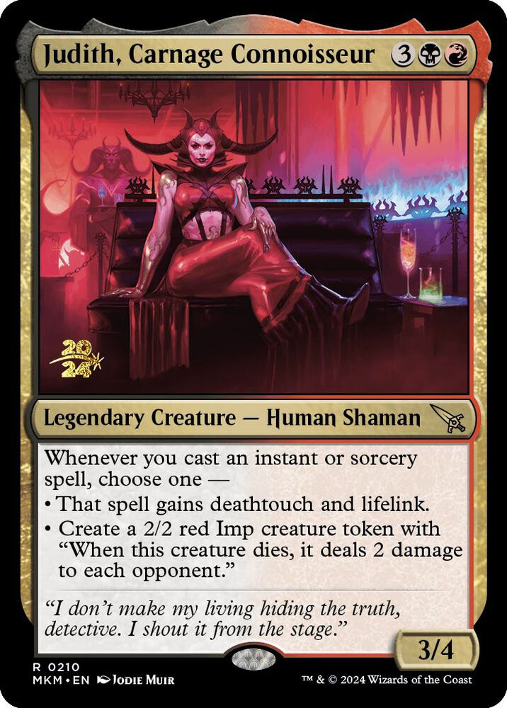 Judith Carnage Connoisseur 210 (Prerelease Cards)  - Foil | Good Games Adelaide SA