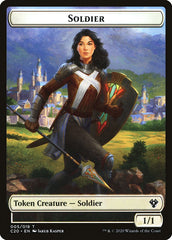 Elemental (003) // Soldier Double-sided Token [Commander 2020 Tokens] | Good Games Adelaide SA