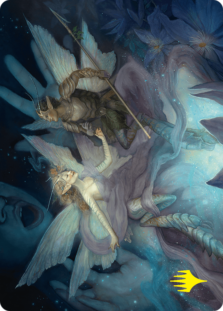 Faebloom Trick Art Card (6/54) (Gold-Stamped Signature) [Foundations Art Series] | Good Games Adelaide SA