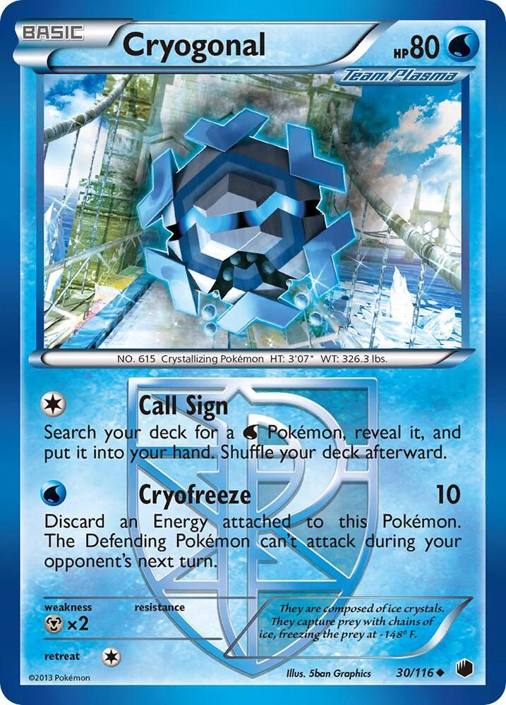 Cryogonal Team Plasma 30/116 (Plasma Freeze)  - Reverse Holofoil | Good Games Adelaide SA