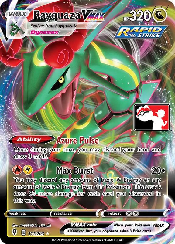 Rayquaza VMAX Series 1/2 111/203 (Prize Pack Series Cards)  - Holofoil | Good Games Adelaide SA