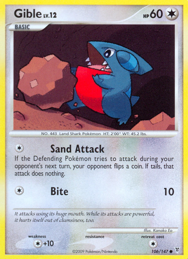 Gible (106/147) [Platinum: Supreme Victors] | Good Games Adelaide SA