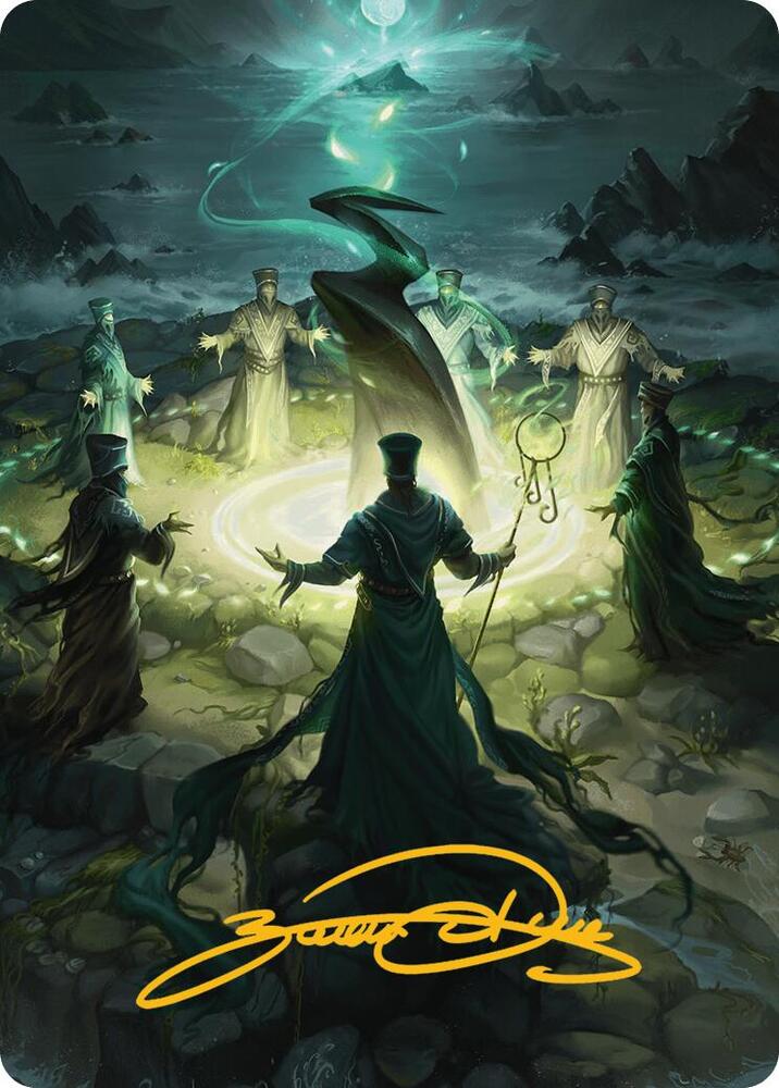 Cryptolith Rite Art Card Gold Stamped Signature 14 (Art Series: Innistrad Remastered)  | Good Games Adelaide SA