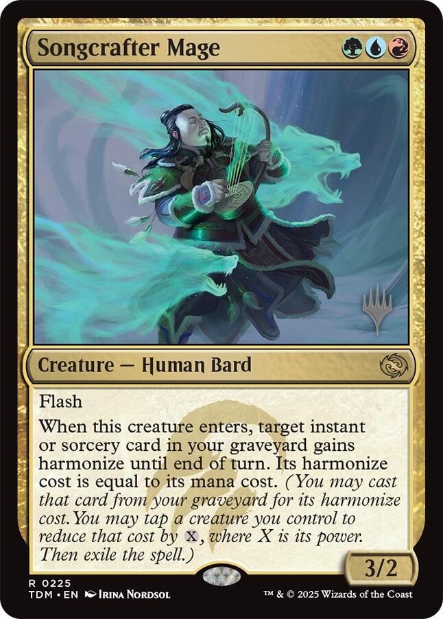 Songcrafter Mage 225 (Promo Pack: Tarkir: Dragonstorm)  - Foil | Good Games Adelaide SA