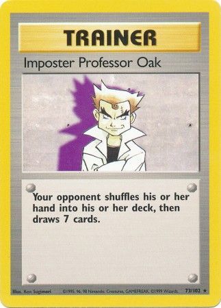 Imposter Professor Oak (73/102) [Base Set Unlimited] | Good Games Adelaide SA