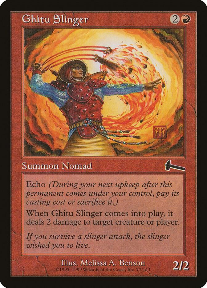 Ghitu Slinger 77 (Urza's Legacy)  - Foil | Good Games Adelaide SA