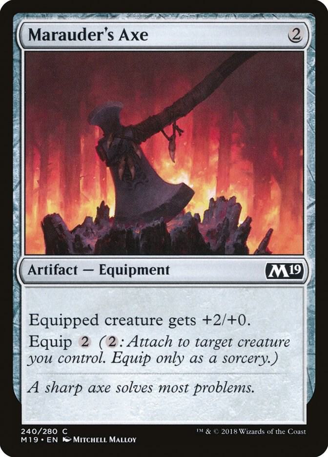Marauder's Axe 240 (Core Set 2019)  - Foil | Good Games Adelaide SA