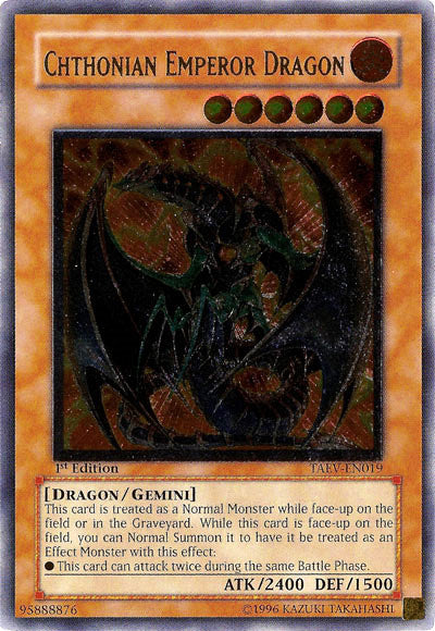Chthonian Emperor Dragon [TAEV-EN019] Ultimate Rare | Good Games Adelaide SA