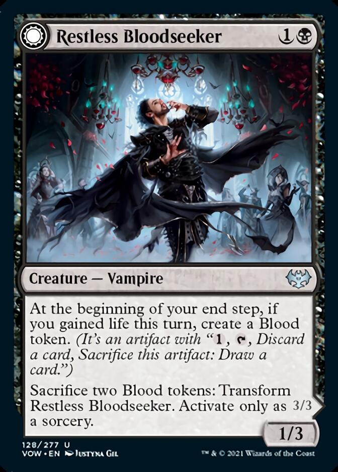 Restless Bloodseeker // Bloodsoaked Reveler [Innistrad: Crimson Vow] | Good Games Adelaide SA