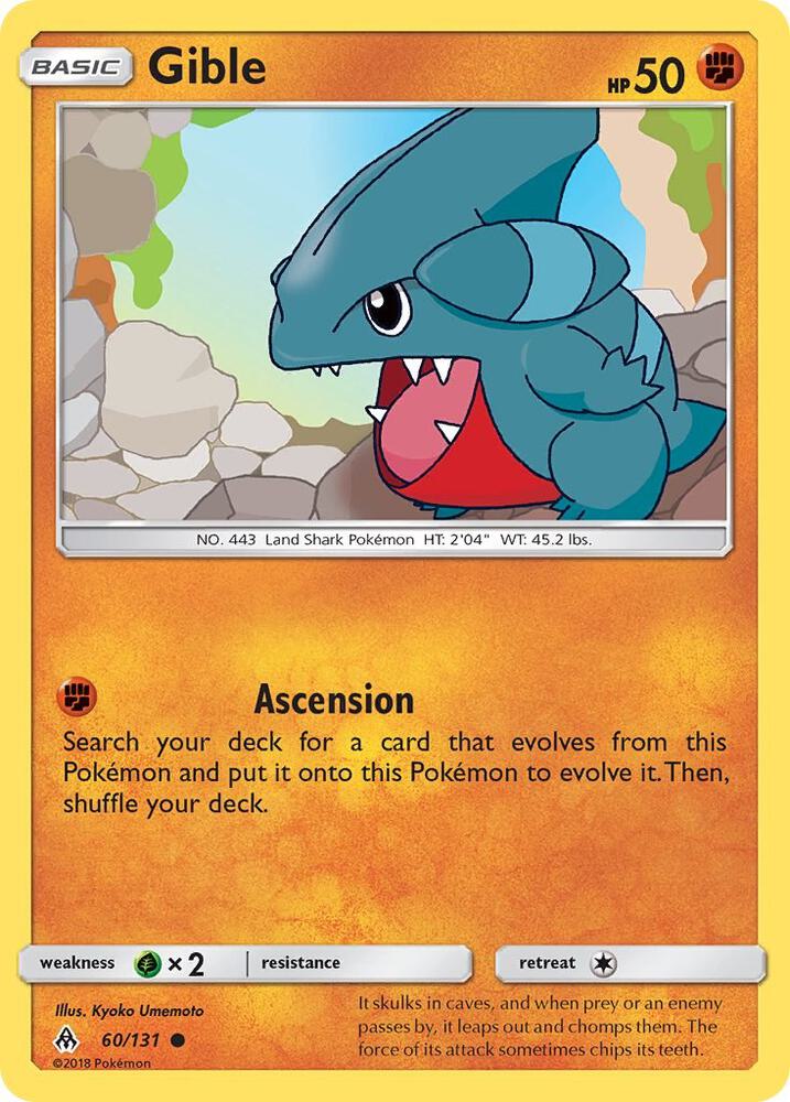Gible 60/131 (SM - Forbidden Light)  | Good Games Adelaide SA