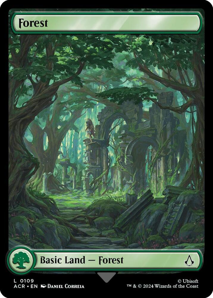 Forest 109 (Universes Beyond: Assassin's Creed)  - Foil | Good Games Adelaide SA