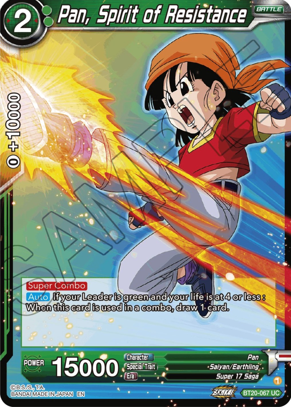 Pan, Spirit of Resistance (BT20-067) [Power Absorbed] | Good Games Adelaide SA