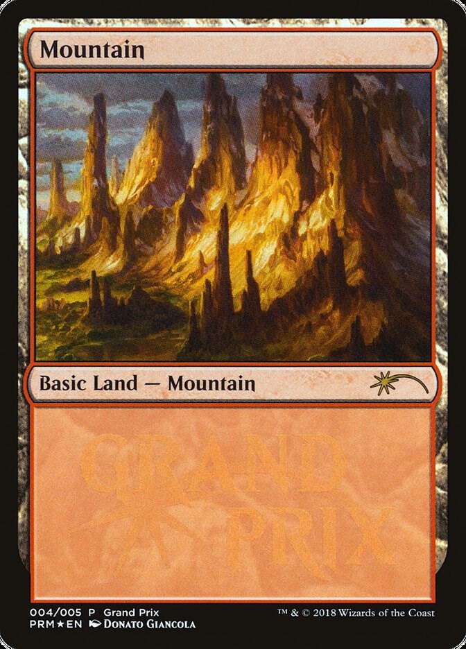 Mountain 4 (Grand Prix Promos)  - Foil | Good Games Adelaide SA