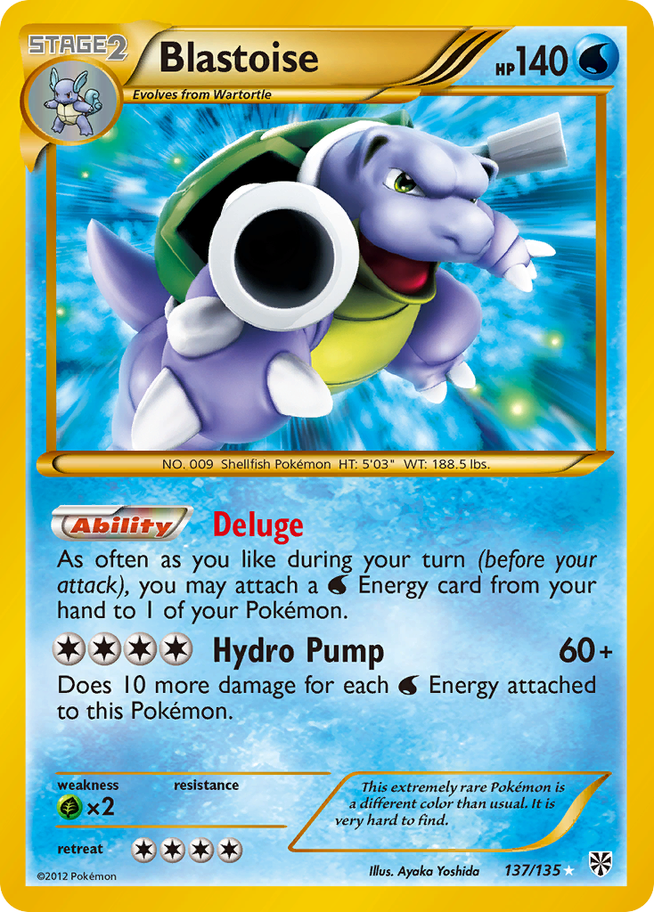 Blastoise (137/135) [Black & White: Plasma Storm] | Good Games Adelaide SA