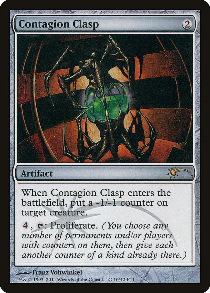 Contagion Clasp 10 (FNM Promos)  - Foil | Good Games Adelaide SA