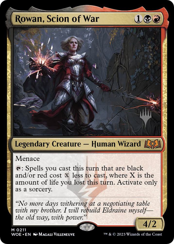 Rowan Scion of War 211 (Promo Pack: Wilds of Eldraine)  - Foil | Good Games Adelaide SA
