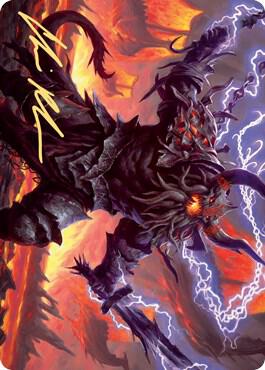 Kardur Doomscourge Art Card Gold Stamped Signature 57 (Art Series: Kaldheim)  | Good Games Adelaide SA