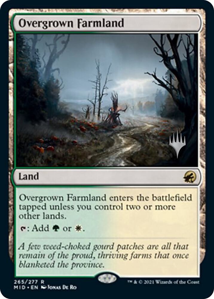 Overgrown Farmland 265p/171 (Promo Pack: Innistrad: Midnight Hunt)  | Good Games Adelaide SA