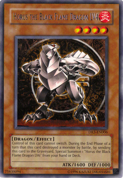 Horus the Black Flame Dragon LV4 [DR3-EN006] Rare | Good Games Adelaide SA