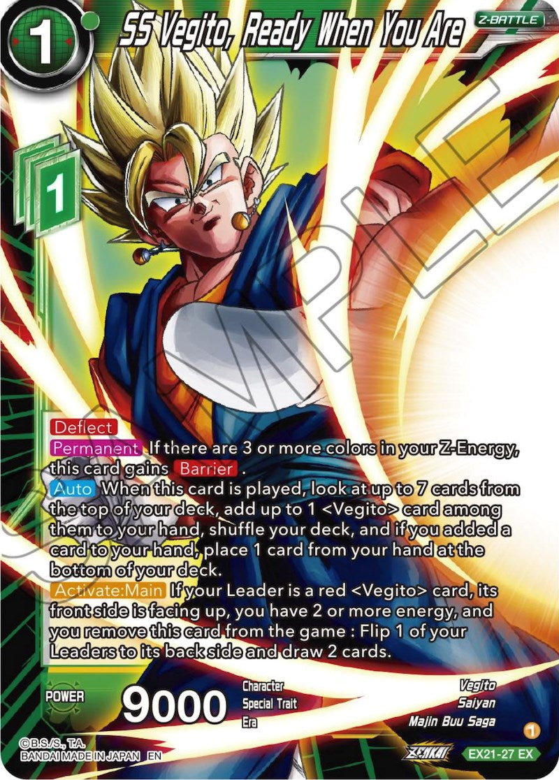 SS Vegito, Ready When You Are (EX21-27) [5th Anniversary Set] | Good Games Adelaide SA