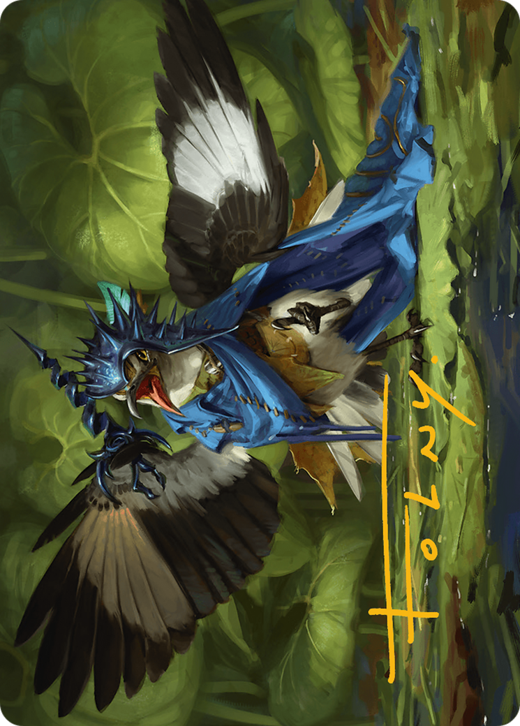 Mockingbird Art Card (Gold-Stamped Signature) [Bloomburrow Art Series] | Good Games Adelaide SA