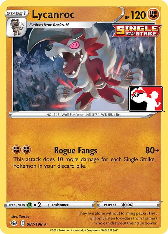 Lycanroc Series 1 087/198 (Prize Pack Series Cards)  | Good Games Adelaide SA