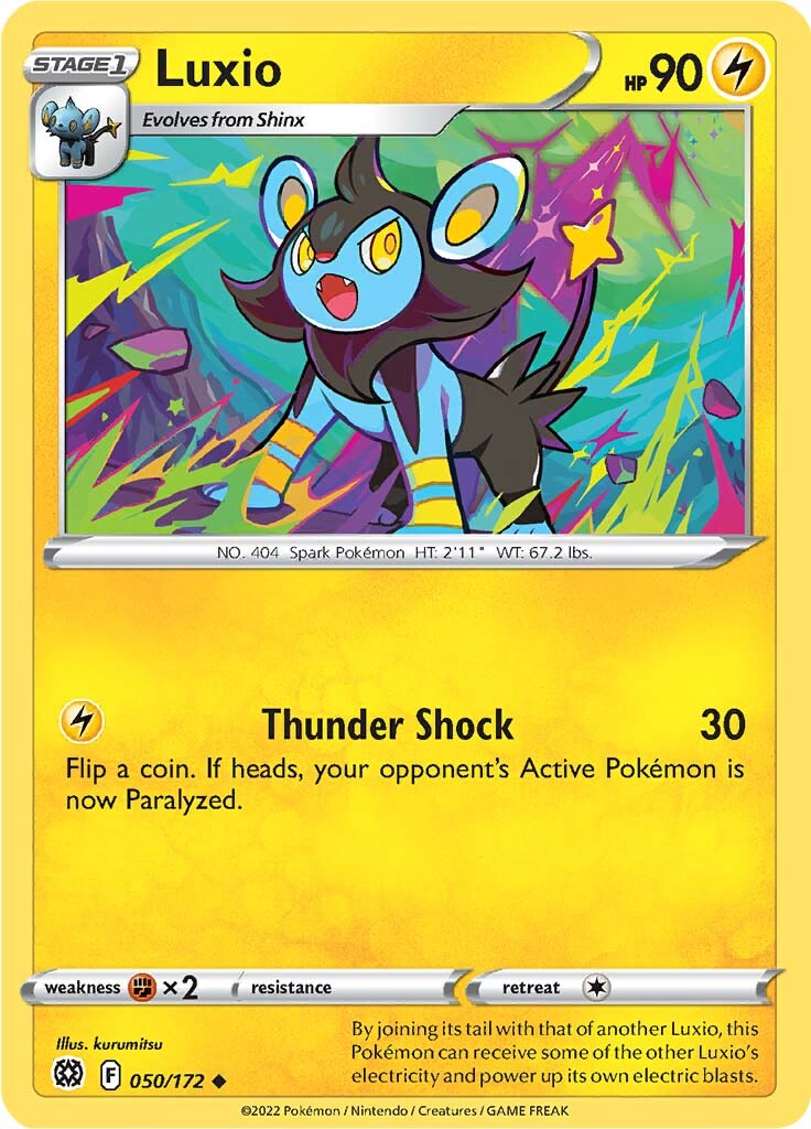Luxio (050/172) [Sword & Shield: Brilliant Stars] | Good Games Adelaide SA